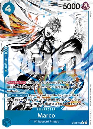 Marco (Parallel) (ST22-012) - Starter Deck 22: Ace & Newgate Foil | Grognard Games