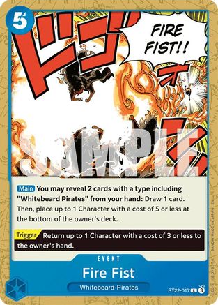 Fire Fist (ST22-017) - Starter Deck 22: Ace & Newgate | Grognard Games