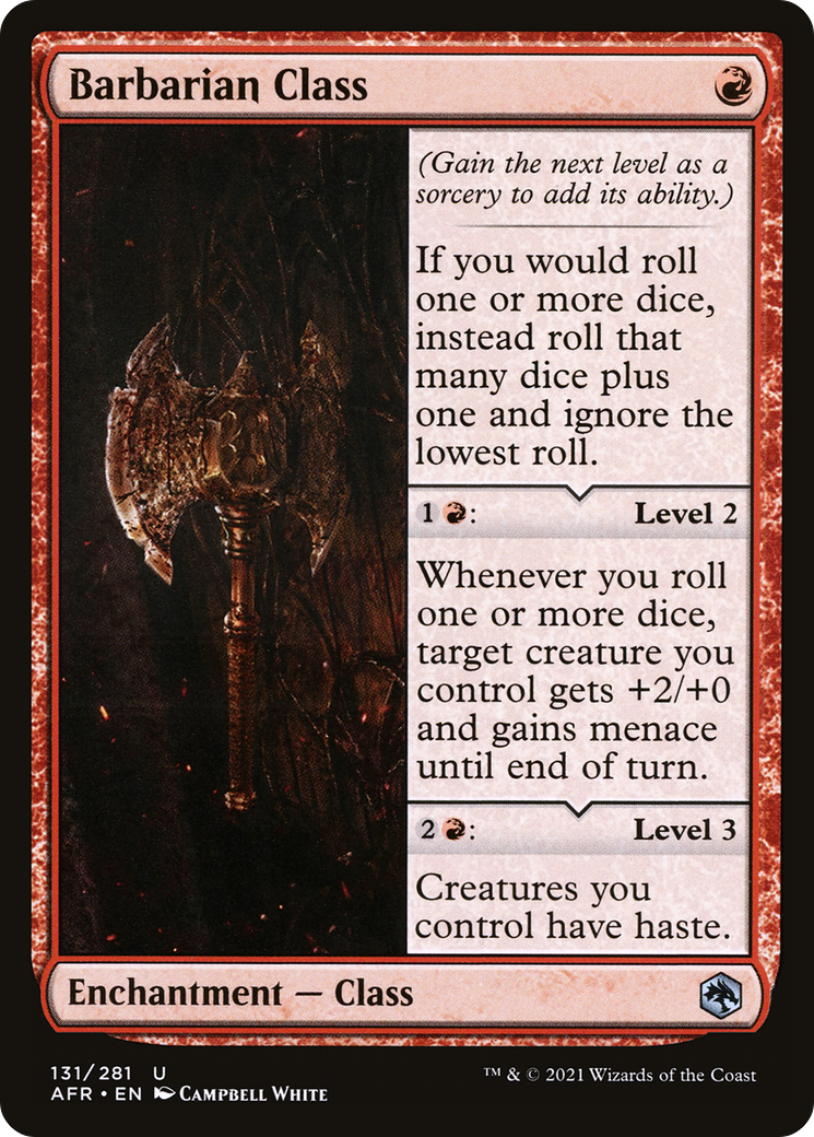Barbarian Class [Dungeons & Dragons: Adventures in the Forgotten Realms] | Grognard Games