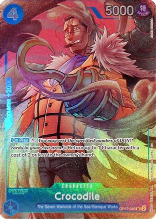 Crocodile (Seven Warlords of the Sea Binder Set) (OP07-040) - One Piece Promotion Cards Foil | Grognard Games