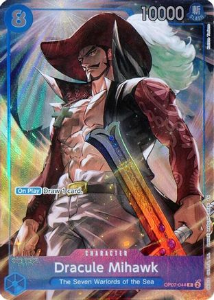 Dracule Mihawk (Seven Warlords of the Sea Binder Set) (OP07-044) - One Piece Promotion Cards Foil | Grognard Games