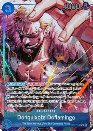 Donquixote Doflamingo (Seven Warlords of the Sea Binder Set) (OP07-048) - One Piece Promotion Cards Foil | Grognard Games