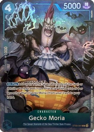Gecko Moria (Seven Warlords of the Sea Binder Set) (ST03-004) - One Piece Promotion Cards Foil | Grognard Games