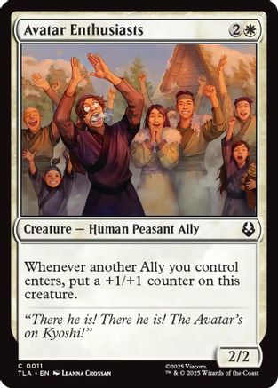 Avatar Enthusiasts (TLA-011) - Avatar: The Last Airbender | Grognard Games