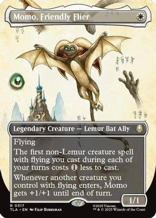 Momo, Friendly Flier (Borderless) (TLA-317) - Avatar: The Last Airbender | Grognard Games