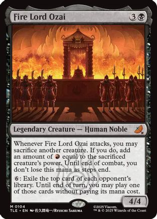 Fire Lord Ozai (TLE-104) - Avatar: The Last Airbender: Eternal-Legal Foil | Grognard Games