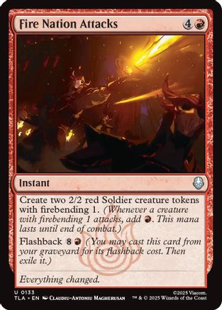 Fire Nation Attacks (TLA-133) - Avatar: The Last Airbender Foil | Grognard Games