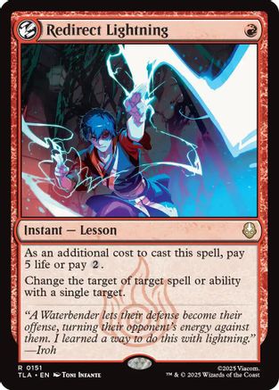 Redirect Lightning (TLA-151) - Avatar: The Last Airbender Foil | Grognard Games