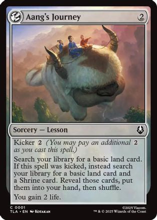 Aang's Journey (TLA-001) - Avatar: The Last Airbender Foil | Grognard Games