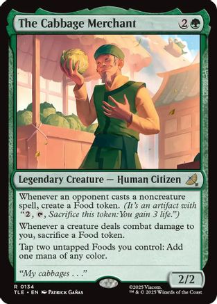 The Cabbage Merchant (TLE-134) - Avatar: The Last Airbender: Eternal-Legal | Grognard Games