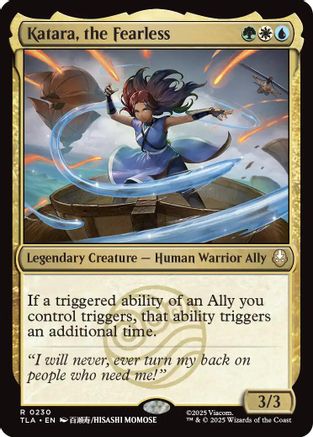 Katara, the Fearless (TLA-230) - Avatar: The Last Airbender Foil | Grognard Games