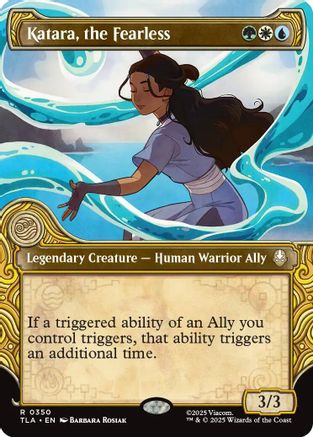 Katara, the Fearless (Showcase) (TLA-350) - Avatar: The Last Airbender Foil | Grognard Games