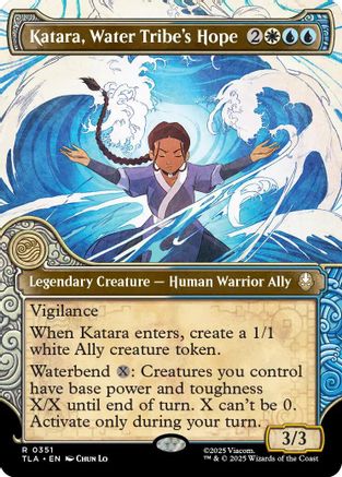 Katara, Water Tribe's Hope (Showcase) (TLA-351) - Avatar: The Last Airbender Foil | Grognard Games