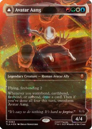 Avatar Aang (Raised Foil) (TLA-363) - Avatar: The Last Airbender Foil | Grognard Games