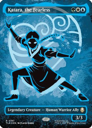 Katara, the Fearless (Borderless Battle Pose) (TLA-361) - Avatar: The Last Airbender Foil | Grognard Games