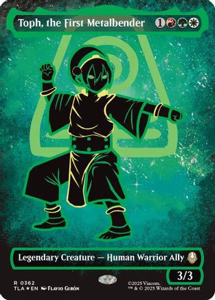 Toph, the First Metalbender (Borderless Battle Pose) (TLA-362) - Avatar: The Last Airbender Foil | Grognard Games