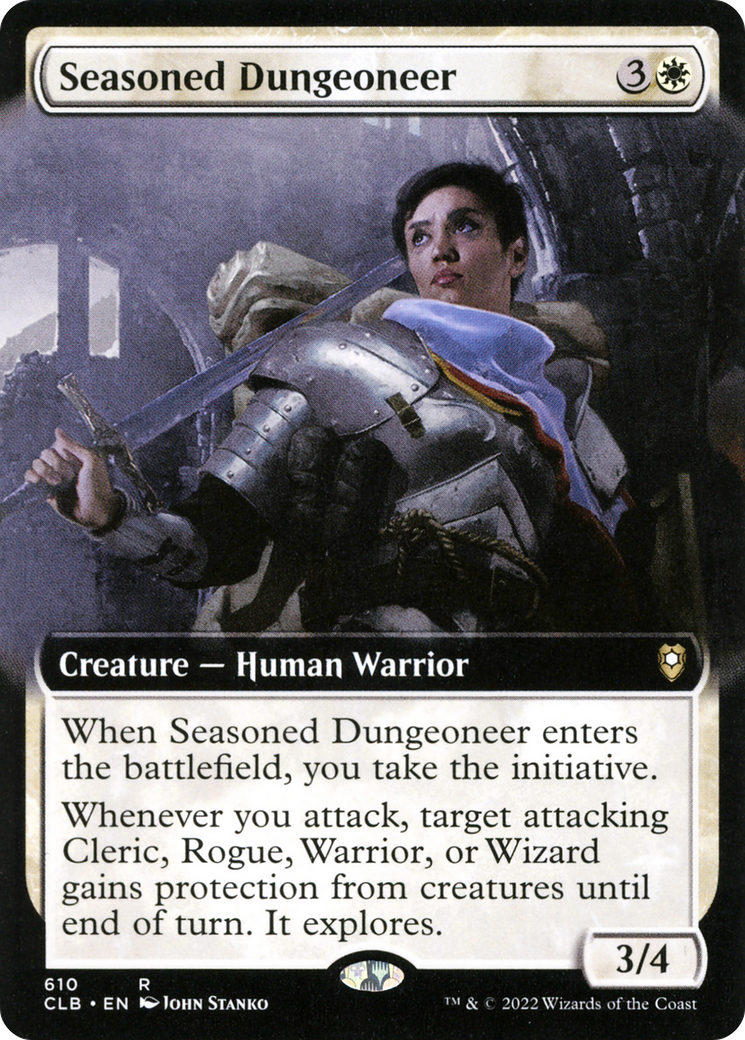 Seasoned Dungeoneer (Extended Art) [Commander Legends: Battle for Baldur's Gate] | Grognard Games