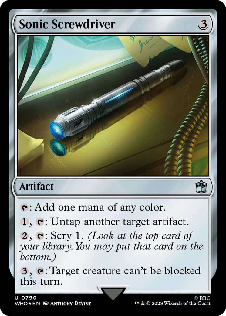Sonic Screwdriver (0790) (Surge Foil) [Doctor Who] | Grognard Games