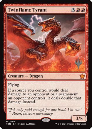 Twinflame Tyrant (PPEOE-097) - Promo Pack: Edge of Eternities Foil | Grognard Games