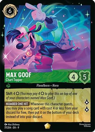 Max Goof - Chart Topper (77/204) - Fabled | Grognard Games