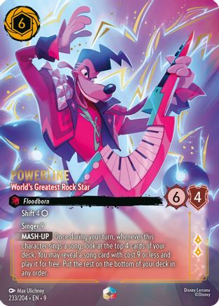Powerline - World's Greatest Rock Star (Enchanted) (233/204) - Fabled Holofoil | Grognard Games