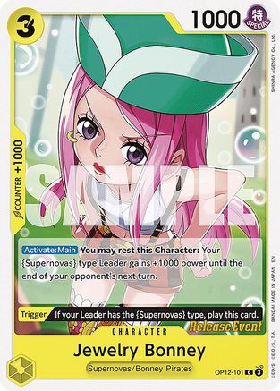 Jewelry Bonney (101) (OP12-101) - Legacy of the Master Release Event Cards | Grognard Games