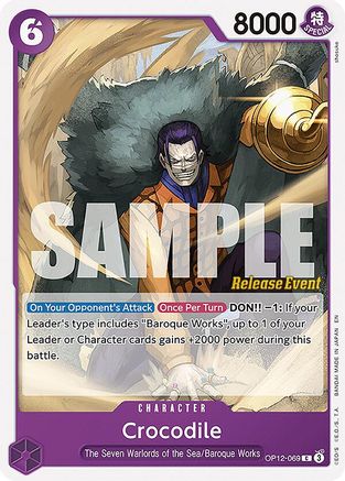 Crocodile (OP12-069) - Legacy of the Master Release Event Cards | Grognard Games