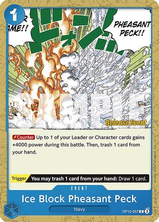 Ice Block Pheasant Peck (OP12-057) - Legacy of the Master Release Event Cards | Grognard Games