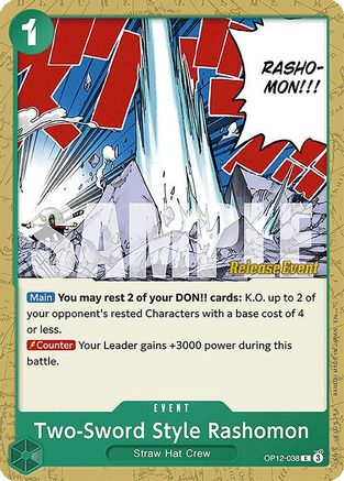 Two-Sword Style Rashomon (OP12-038) - Legacy of the Master Release Event Cards | Grognard Games