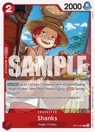 Shanks (007) (OP12-007) - Legacy of the Master Release Event Cards | Grognard Games