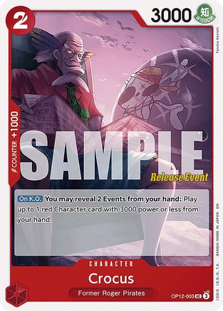 Crocus (OP12-003) - Legacy of the Master Release Event Cards | Grognard Games