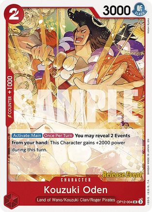 Kouzuki Oden (OP12-004) - Legacy of the Master Release Event Cards | Grognard Games