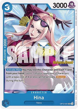 Hina (OP12-051) - Legacy of the Master Release Event Cards | Grognard Games