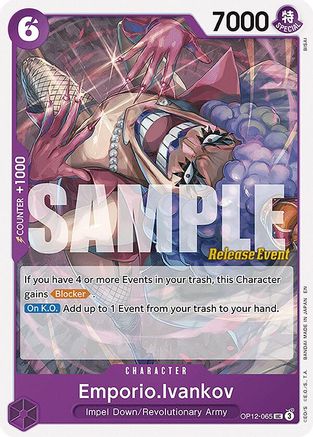Emporio.Ivankov (065) (OP12-065) - Legacy of the Master Release Event Cards | Grognard Games