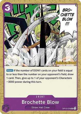 Brochette Blow (OP12-078) - Legacy of the Master Release Event Cards | Grognard Games