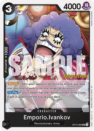 Emporio.Ivankov (084) (OP12-084) - Legacy of the Master Release Event Cards | Grognard Games