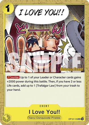I Love You!! (OP12-115) - Legacy of the Master Release Event Cards | Grognard Games