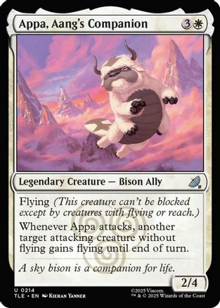 Appa, Aang's Companion (TLE-214) - Avatar: The Last Airbender: Eternal-Legal Foil | Grognard Games