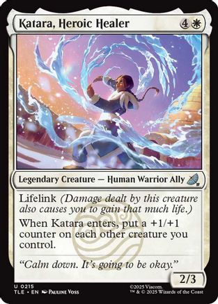 Katara, Heroic Healer (TLE-215) - Avatar: The Last Airbender: Eternal-Legal | Grognard Games