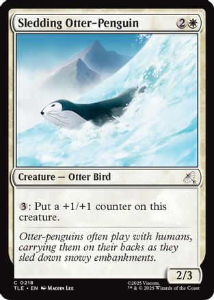 Sledding Otter-Penguin (TLE-218) - Avatar: The Last Airbender: Eternal-Legal | Grognard Games