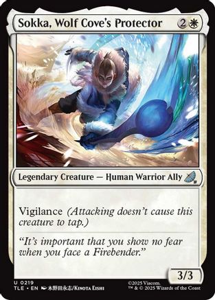 Sokka, Wolf Cove's Protector (TLE-219) - Avatar: The Last Airbender: Eternal-Legal Foil | Grognard Games
