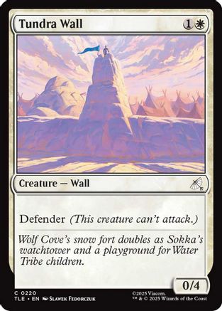 Tundra Wall (TLE-220) - Avatar: The Last Airbender: Eternal-Legal Foil | Grognard Games