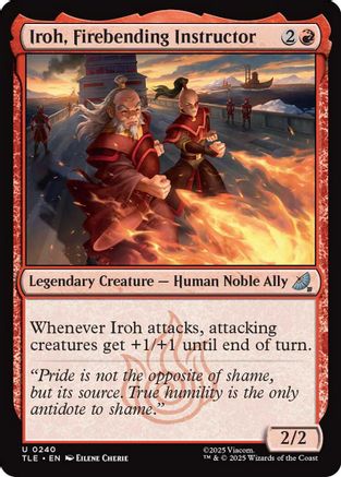 Iroh, Firebending Instructor (TLE-240) - Avatar: The Last Airbender: Eternal-Legal Foil | Grognard Games