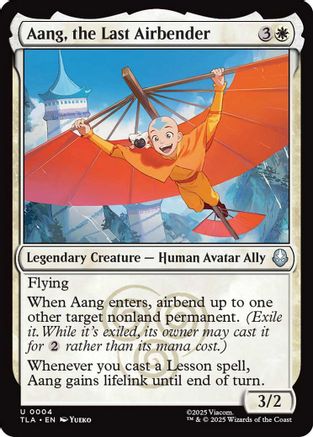 Aang, the Last Airbender (TLA-004) - Avatar: The Last Airbender Foil | Grognard Games