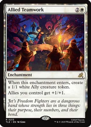 Allied Teamwork (TLE-213) - Avatar: The Last Airbender: Eternal-Legal Foil | Grognard Games