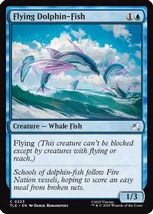 Flying Dolphin-Fish (TLE-223) - Avatar: The Last Airbender: Eternal-Legal Foil | Grognard Games