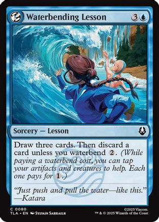 Waterbending Lesson (TLA-080) - Avatar: The Last Airbender Foil | Grognard Games