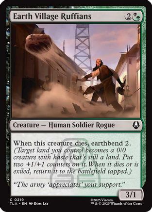 Earth Village Ruffians (TLA-219) - Avatar: The Last Airbender Foil | Grognard Games