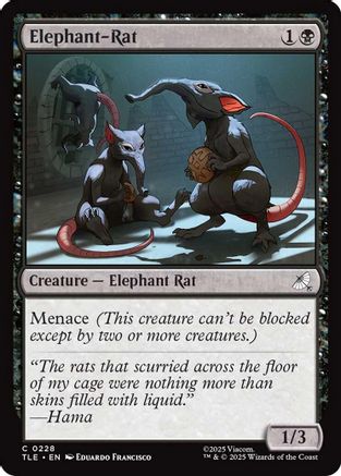Elephant-Rat (TLE-228) - Avatar: The Last Airbender: Eternal-Legal Foil | Grognard Games
