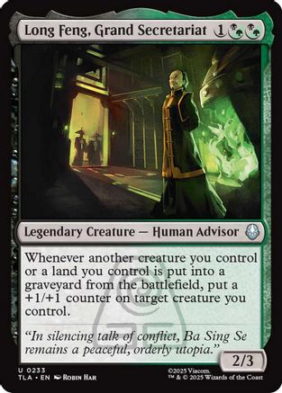 Long Feng, Grand Secretariat (TLA-233) - Avatar: The Last Airbender | Grognard Games